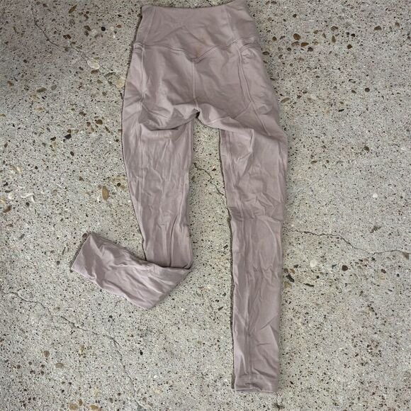 Gymshark Women's XS High-Waisted Leggings Light Mauve Activewear - Picture 2 of 4